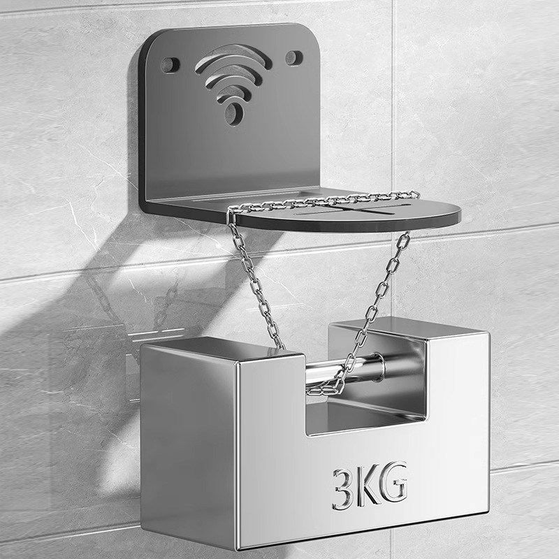 监控支架米家路由器小爱同学壁挂置物架免打孔家用摄像头倒挂支架