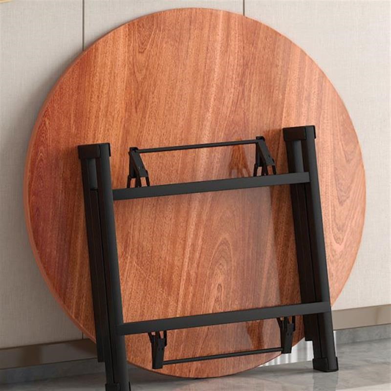 圆桌面板吃饭f餐桌圆形实木毯面转盘家用餐厅饭店大排档夜宵摊桌