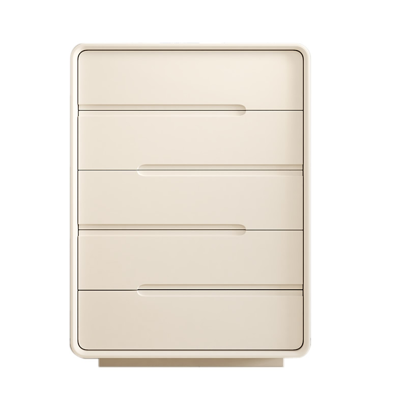 GESHI 意式实木五p斗柜现代简约收纳柜卧室靠墙斗柜奶油风客厅抽