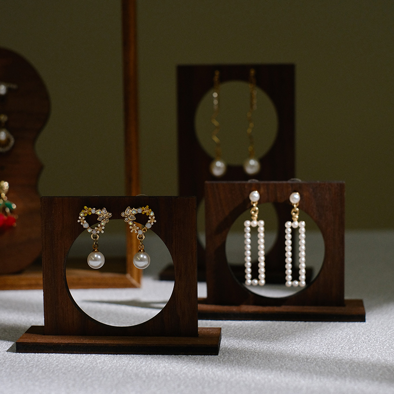 首饰展示架复古耳钉手链收纳板耳环架子饰品珠宝陈列拍摄道具摆件