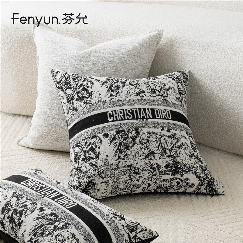 芬允【森】系列客厅沙发抱枕靠垫轻奢靠枕酒店展厅抱枕套定制靠枕