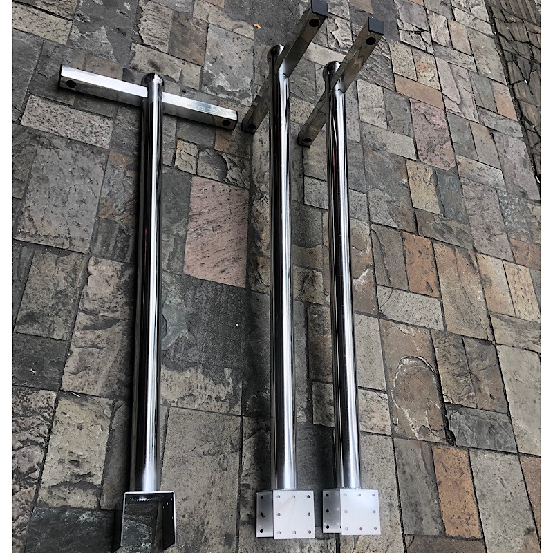 监控摄像机枪球机鸭嘴不锈钢支架室外加长围墙楼R顶立杆单双臂立