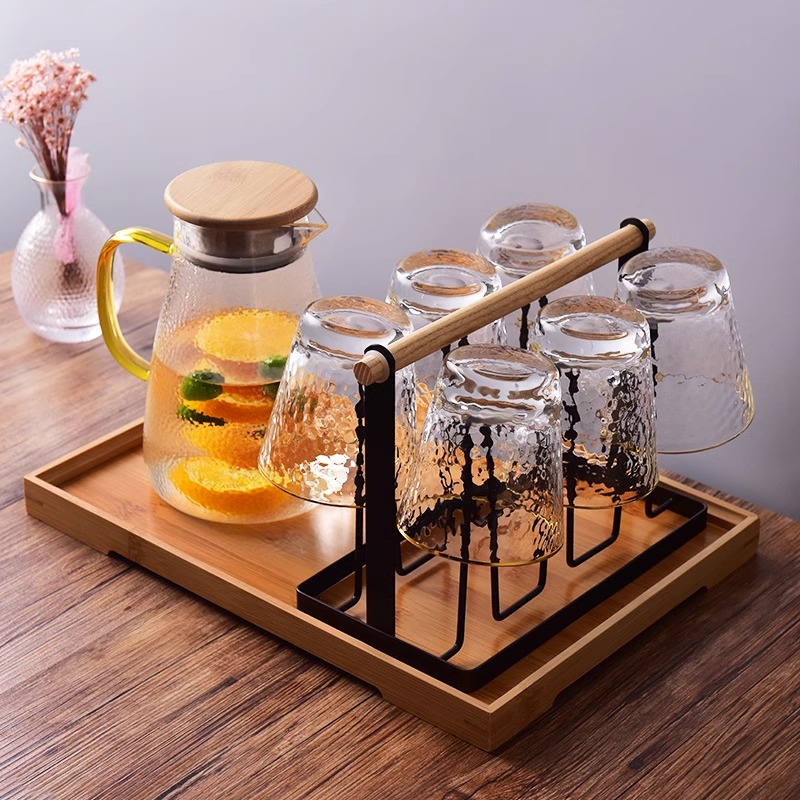 茶杯架创意水杯架茶道家用u玻璃杯子置物架客厅沥水倒挂铁艺收纳
