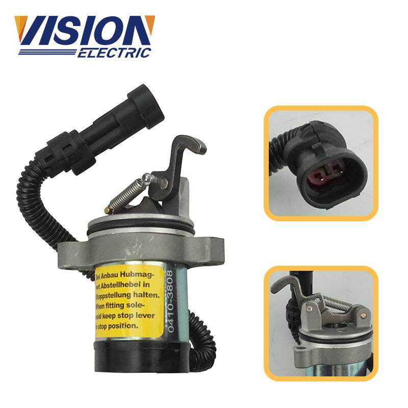 厂家货源电磁阀0410-380812V熄火器开关电磁阀开关