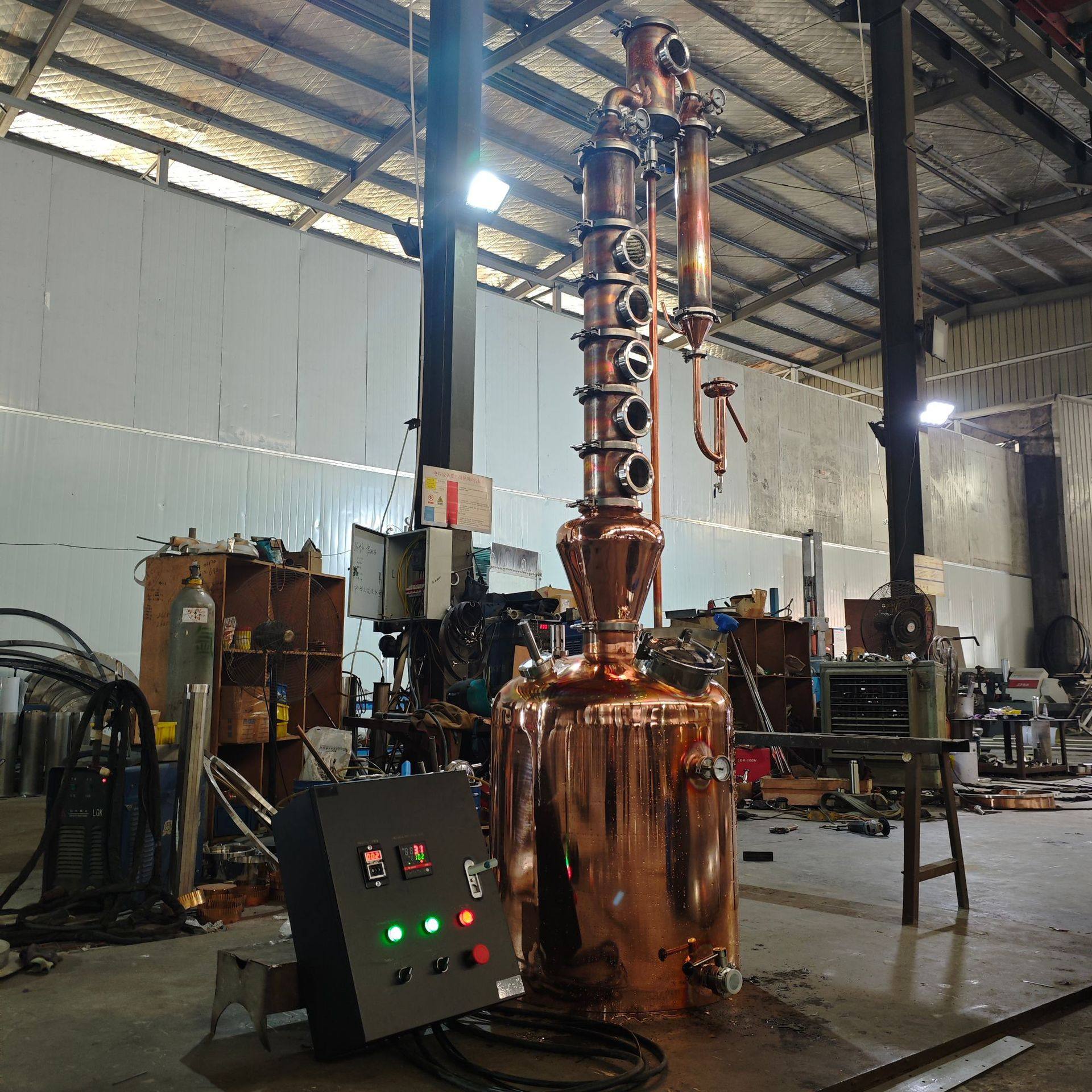 200升塔式蒸馏设备 紫铜酿酒设备 威士忌白酒酿酒设备,机械设备,消毒灭菌设备,淘宝优惠券,粉丝福利购,淘宝优惠卷