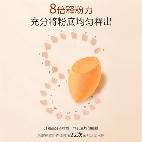 【官方旗舰店】美妆蛋海绵彩妆橘蛋化妆干湿两用粉扑好用不吃粉