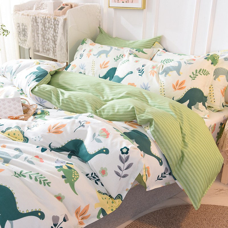 床笠四件套榻榻米儿童卡通可爱恐龙上下铺高低定制0.9m1.35米