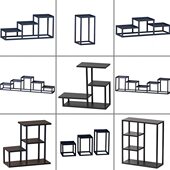 紫砂壶展示博古架桌面茶壶摆放架茶具茶杯架子小摆件多宝格置物架