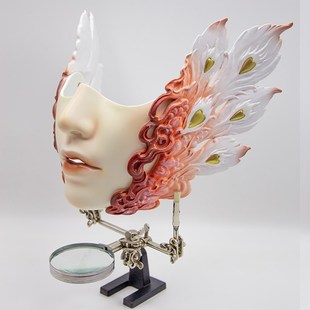 下半脸面具古风美女国潮风次元cos汉服摄影装扮拍照道具中式覆面