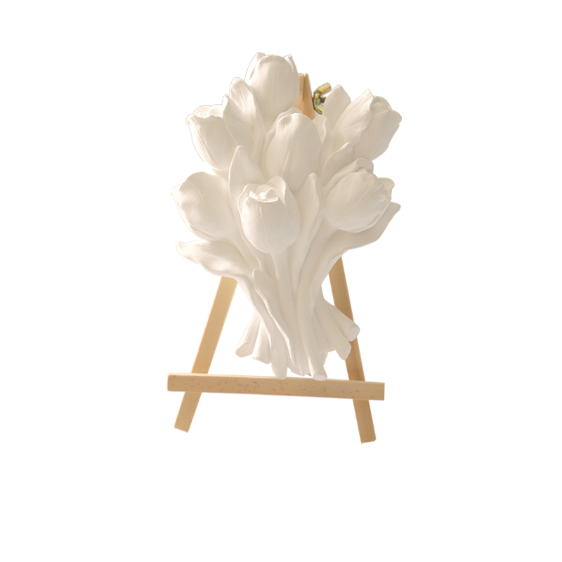 首饰展示收纳架 白色石膏耳环架项链戒指托饰品拍摄道具创意摆件