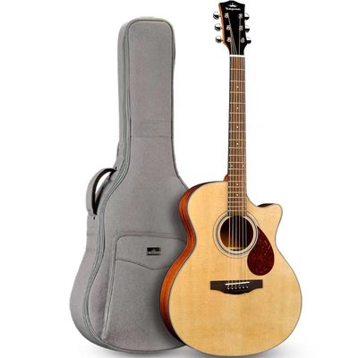 吉他情报局Kepma 卡马F0面单木吉他41寸电箱民谣初学者男女生同款