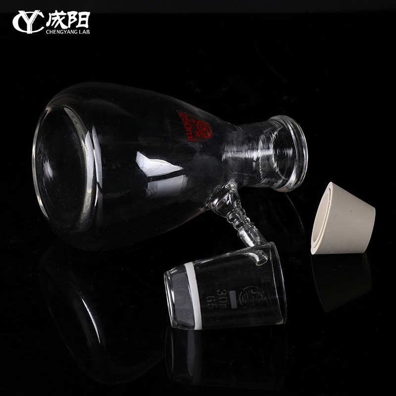 抽滤装置上嘴抽滤瓶+砂芯漏斗玻璃(砂芯坩埚)125+35/250+60  500+