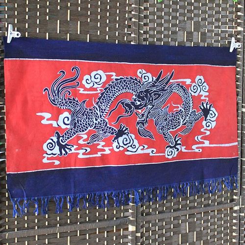 蜡染画红龙云南工艺品壁挂家居客栈装饰送老外礼品古典中国风壁画