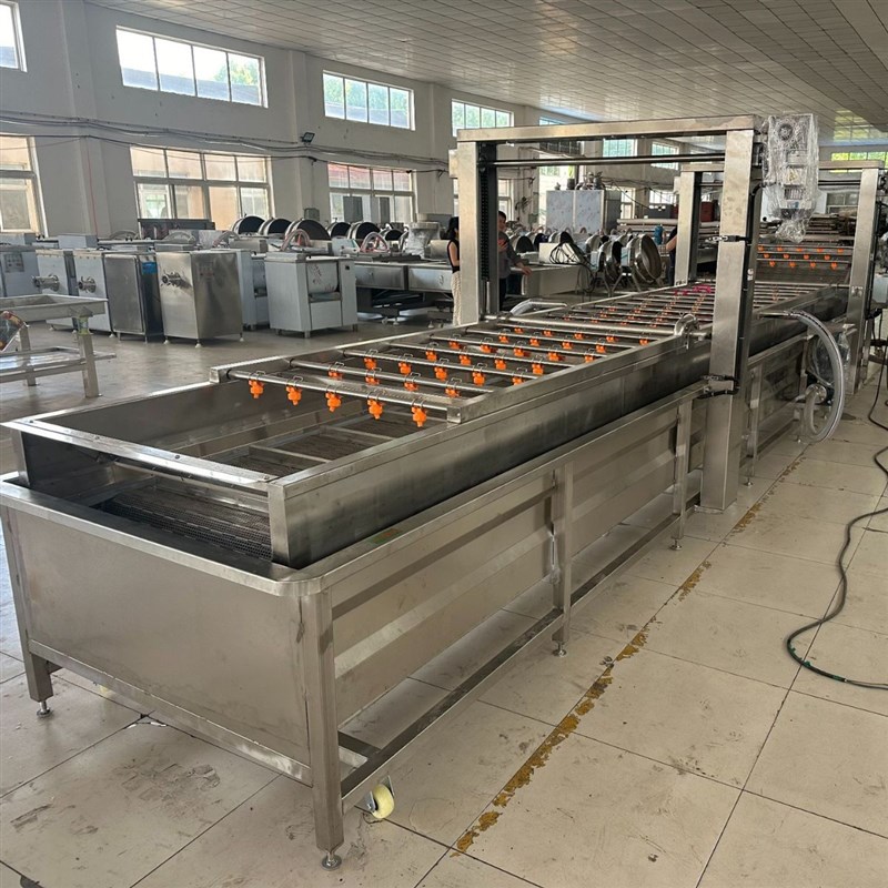 新款猪肉冻排解冻机 商用猪蹄鸡爪化冻设备 白条鸡冻盘缓化生产线