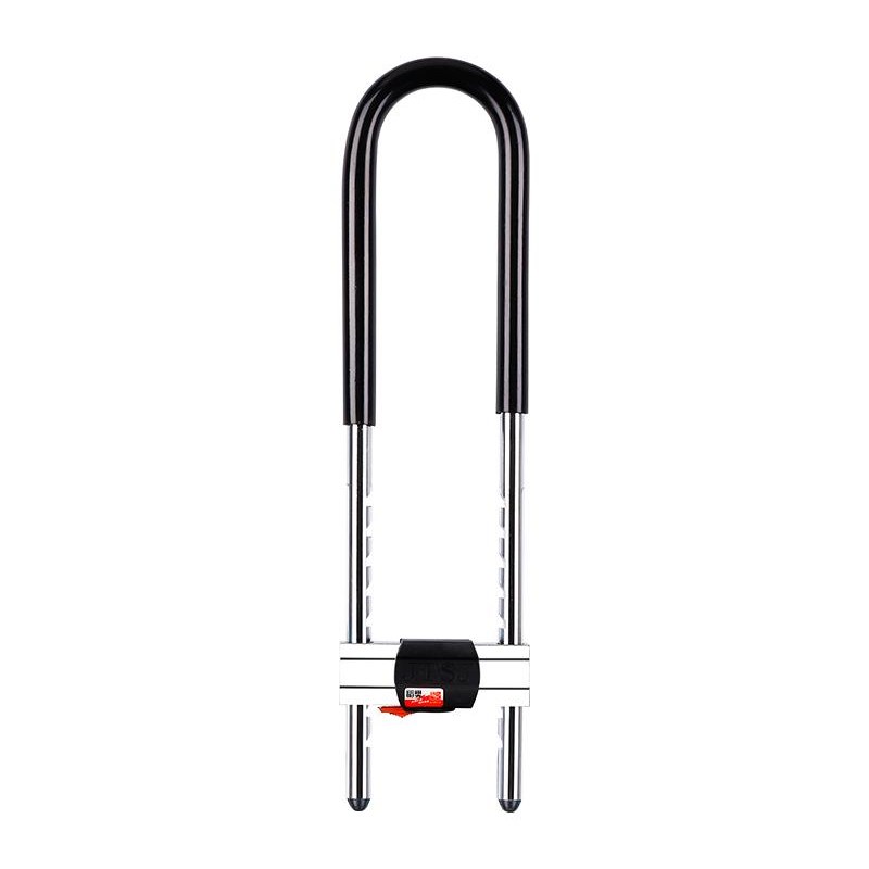 玻璃门锁u型锁推拉门插锁店面商铺加长锁家用双开门不锈钢防盗锁