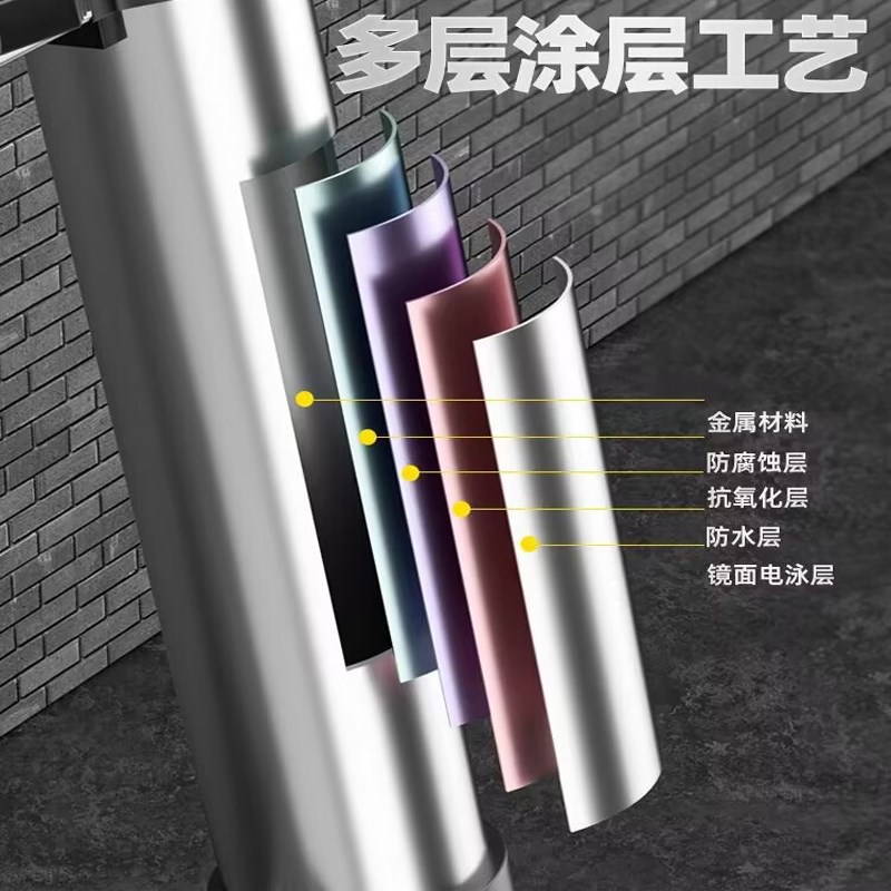 置迈家用多功能便携升降楼梯子 人字伸缩梯不锈钢加厚工程折叠梯