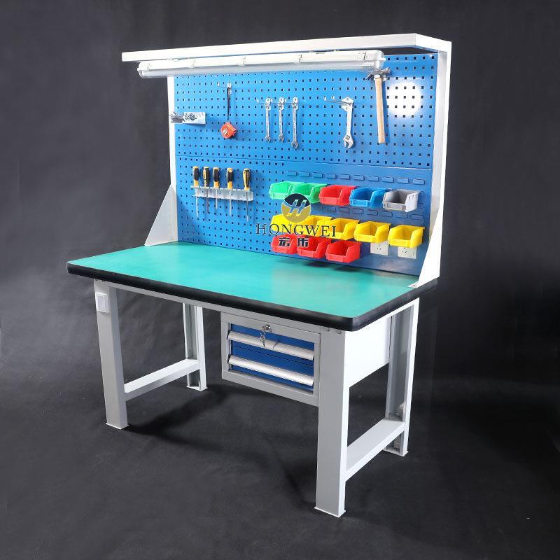 现货速发重型防静电工作台不锈钢流水线车间工业桌子钳工操作多功