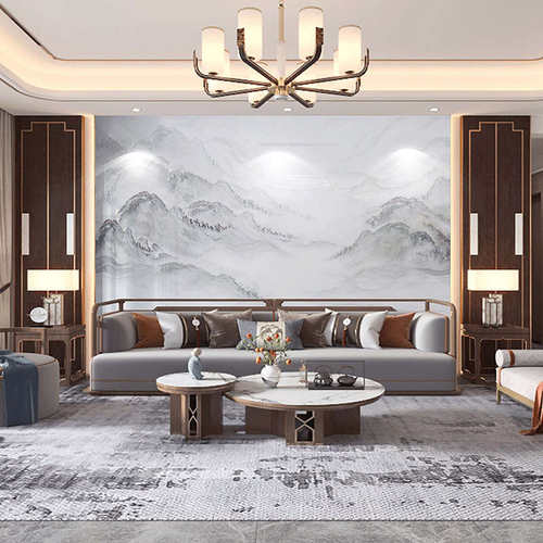 800x2600优等岩板直销电视背景墙现代简约轻奢瓷砖客厅装饰台面板