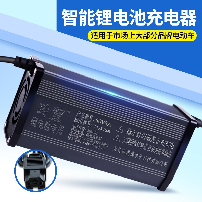 32串铁锂b96V锂电池电动车充电器116.8V5A8A10A大功率新能源快充