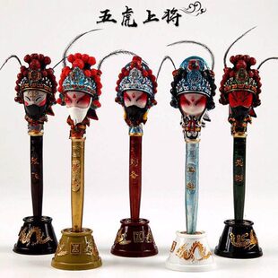 京剧脸谱笔中国特色小礼品脸谱人物圆珠笔送老外脸谱摆件外事礼物