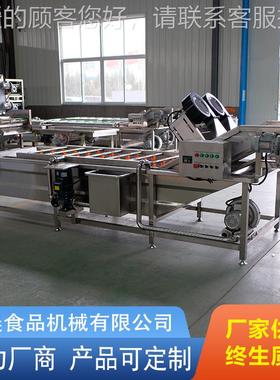 高压喷淋水玉米清洗机 大姜气干清洗机 玉米漂烫清果泡洗KKU风流