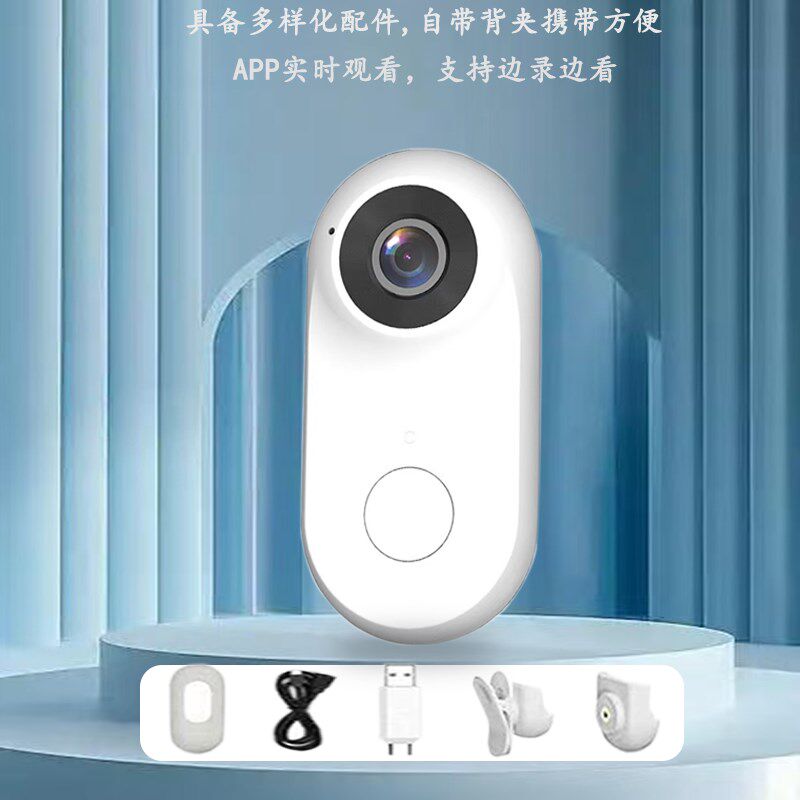 4K宠物拇指相机记录仪动物视角摄像头录音录影防抖相机项圈摄像机