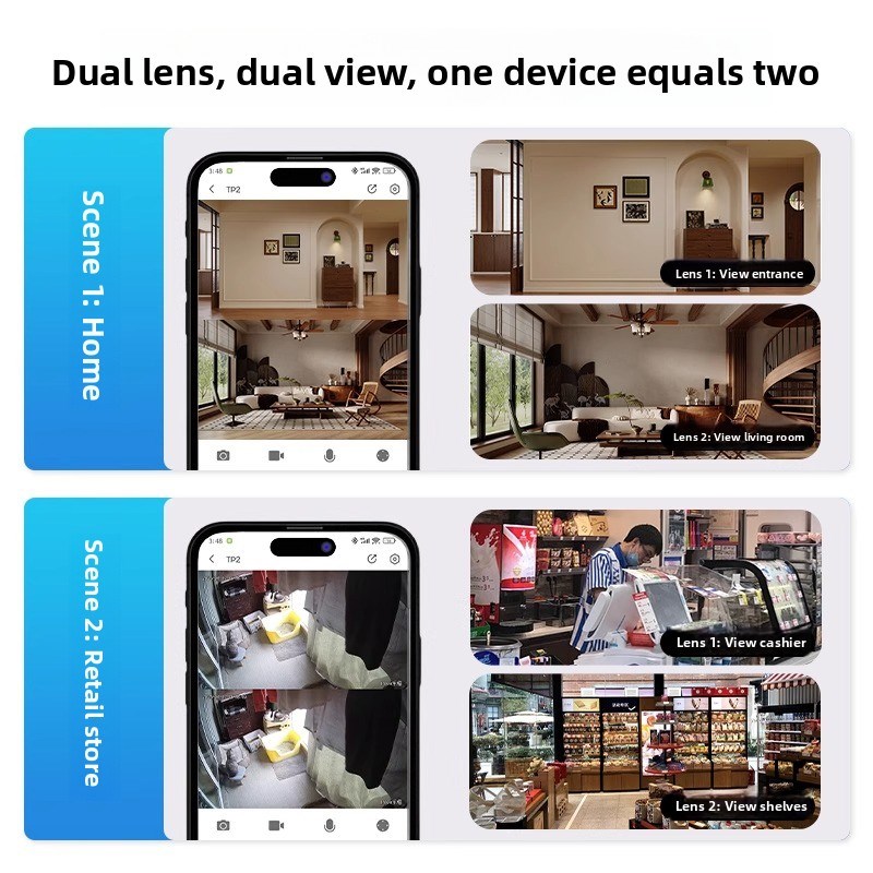 大华Wifi无线摄像o头室内家庭监控手机远程360度全彩对讲摄像头