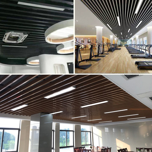 led长条方通灯吊顶专用铝方通办公室商场格栅条形灯具5/7/10公分