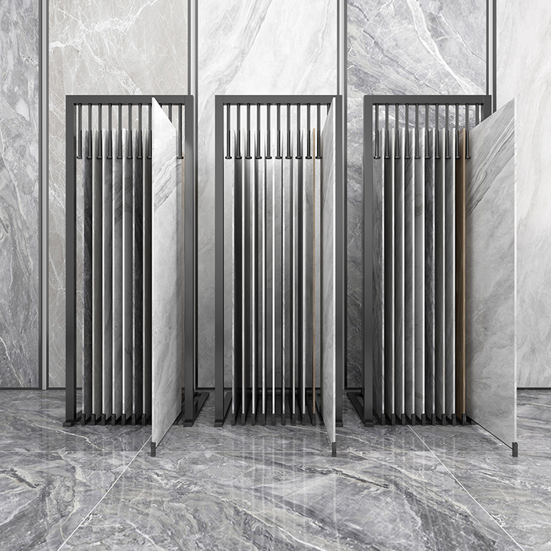 瓷砖展示架岩板大板地砖推拉柜z大理石抽拉展架生态板木地板展示