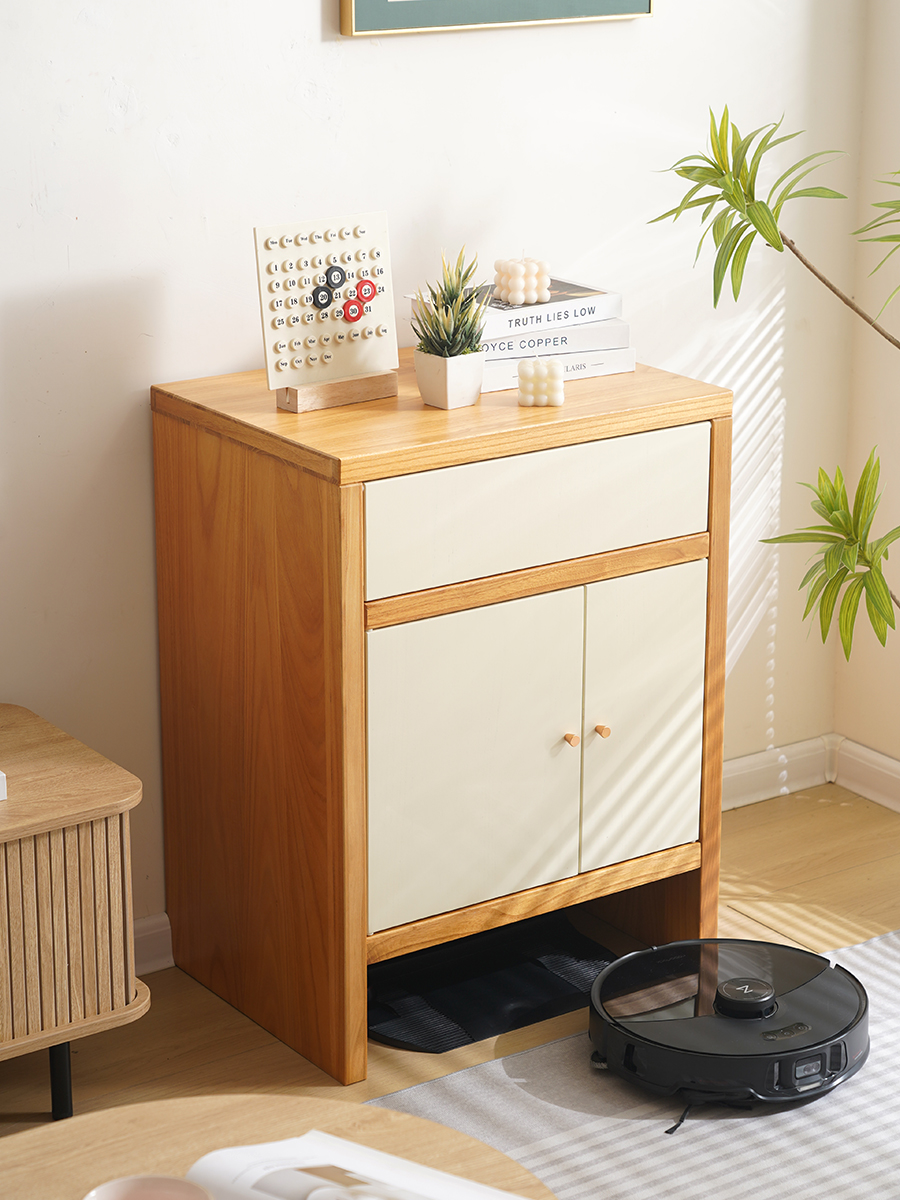 扫地机器人置物架扫地机基站收M纳柜边几鱼缸架底座