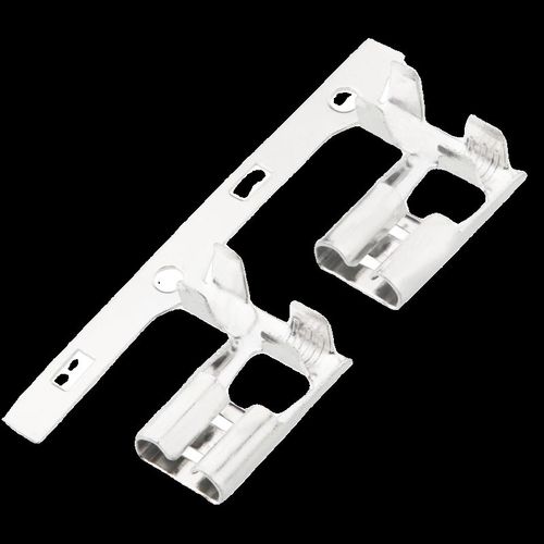 6.3旗型插簧编带横连250弯头插簧DJ6211-D6.3B黄铜镀锡2.8K/卷