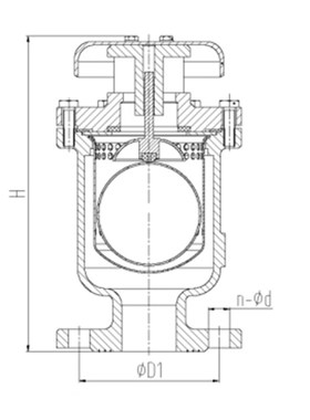 埃美柯 9709快速排气KP4X-16Q  dn5080100
