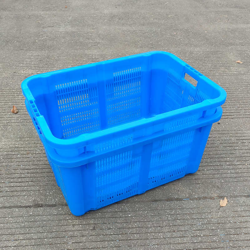 塑料周转筐大号加厚680*480*350蔬菜水果中转箱 可套叠冷库塑胶筐