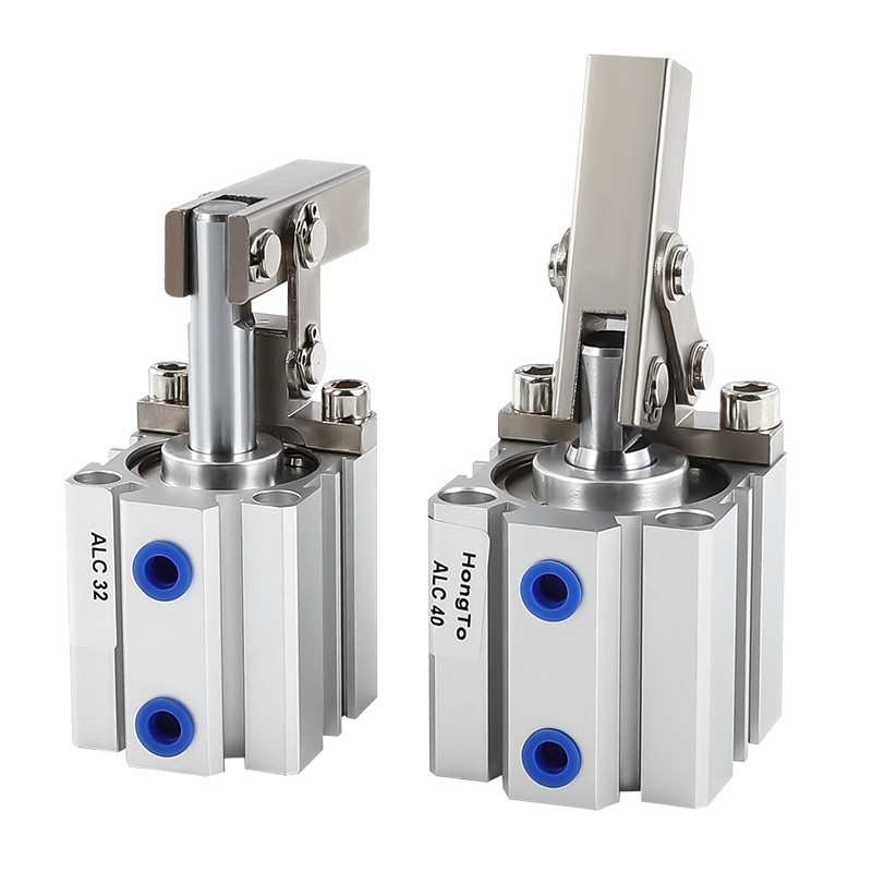 /摇臂气缸50杠杆8040-压紧63100气缸32夹具/25alc下压///夹紧jgl/