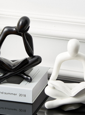 抽象艺术摆件高h级感轻奢高档玄关办公室电视柜书房书架家居装饰