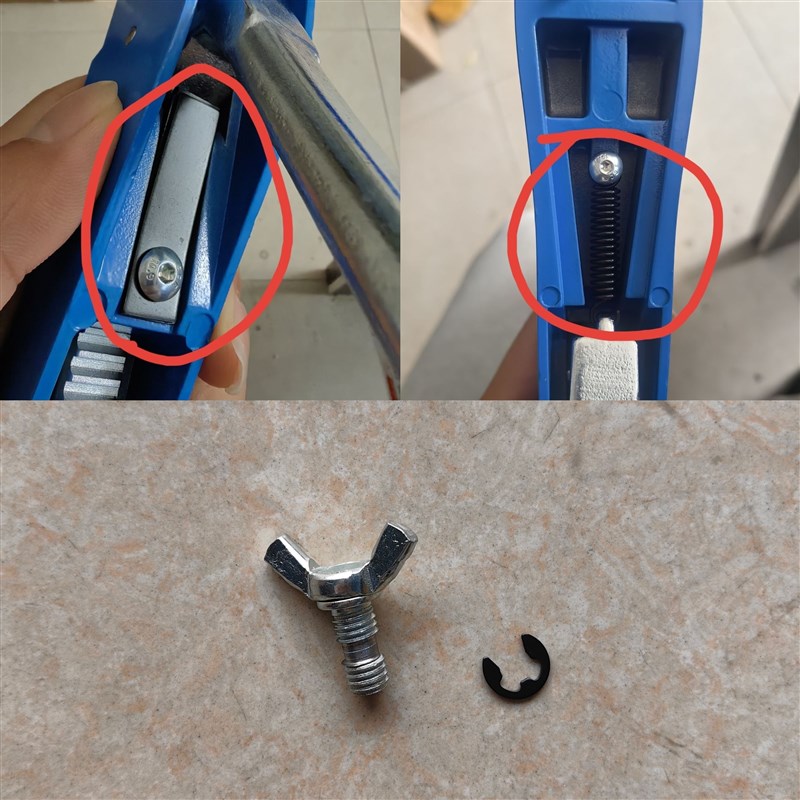弯管器手柄配弯管器手柄弹簧卡片弯管器手柄螺丝一个弹Y簧一个卡