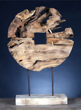 厂家销售b原创手工艺家居民宿酒店咖啡厅树根根雕装饰造型摆件