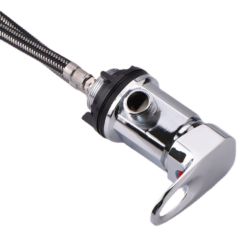 发廊专用水龙头冲水床水阀泰式洗头床单手柄双控开关带冷热水水管