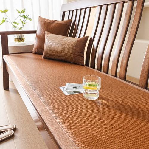 夏天款红木沙发凉席坐垫中式实木沙发垫夏季凉垫子防滑海绵垫定制