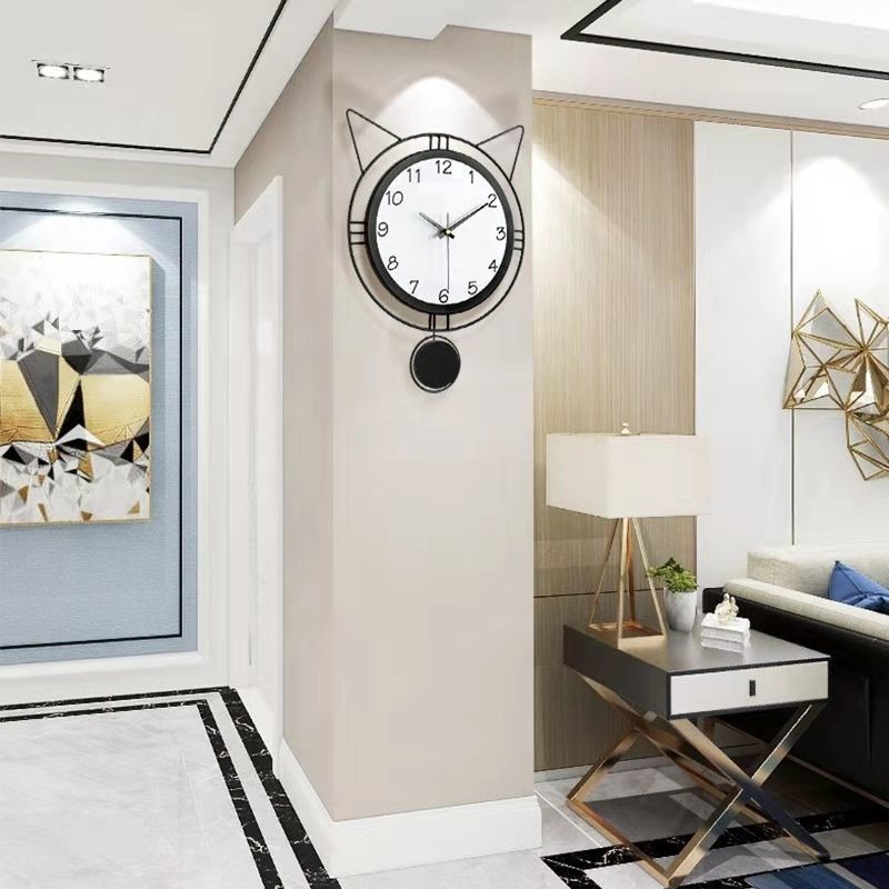 新房装饰简约钟表时尚创意客厅挂钟欧式现代家居装饰石英钟静音钟