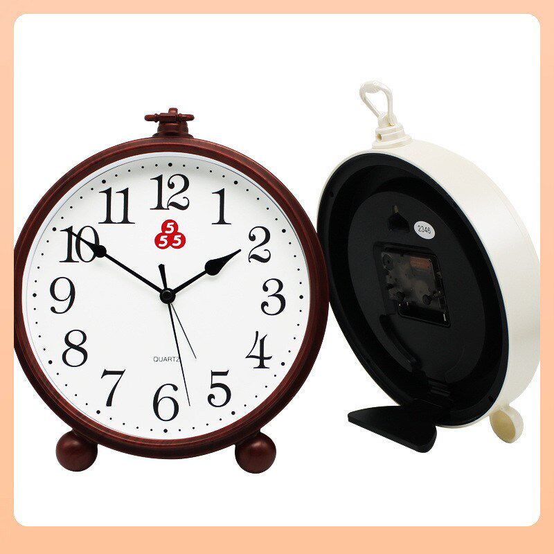 ?牌台钟闹钟客厅座钟静音摆件现代简约小挂钟摆放式钟表台式
