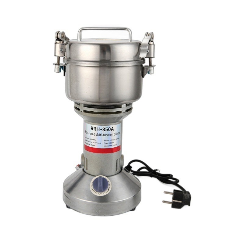 350g中药粉碎机家用小型磨粉机电动打粉机多功能超细研磨机