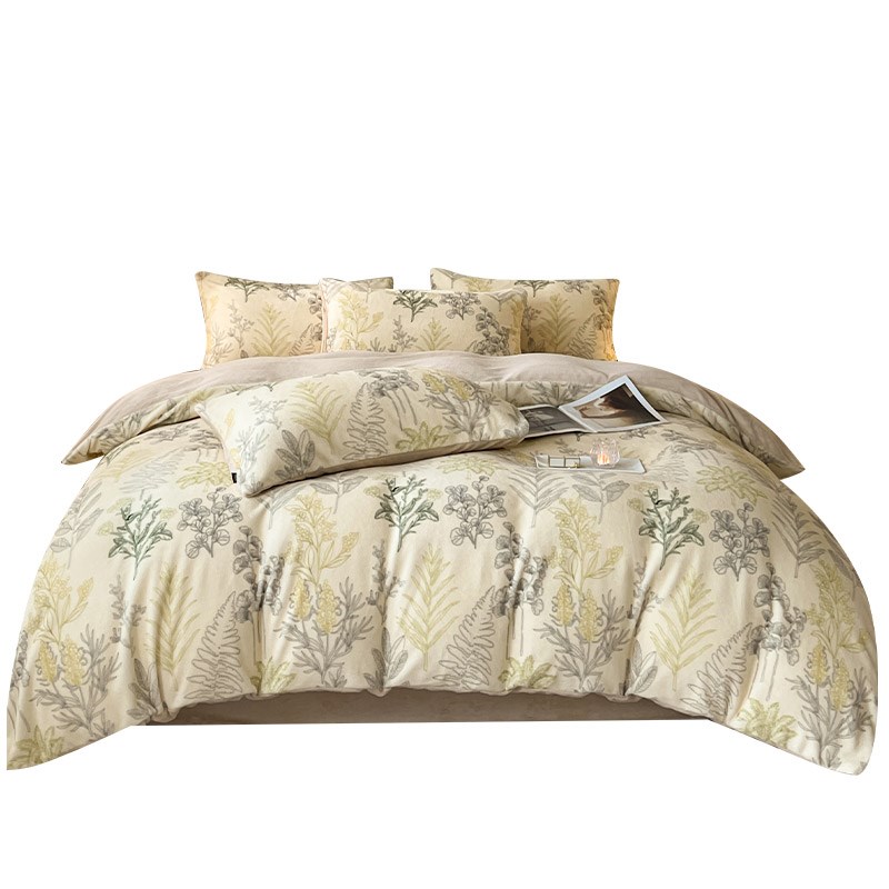 A类母婴级冬季四件套双面加厚保暖珊瑚绒被套床笠床上用品