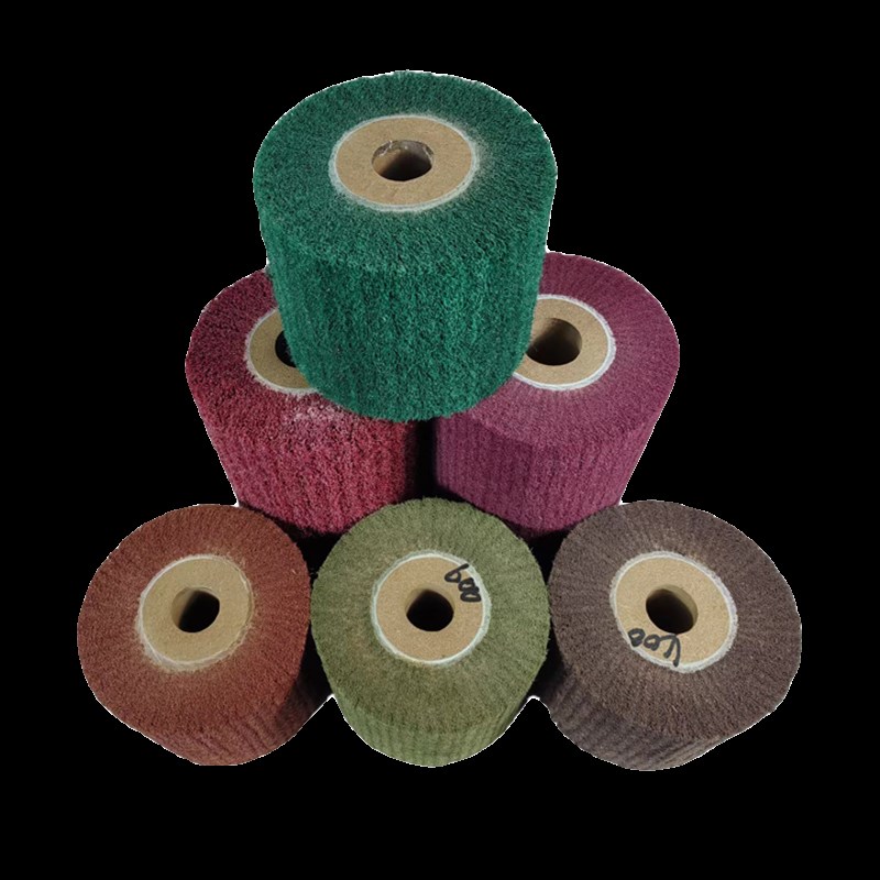 拉丝轮不锈钢纤维k拉丝轮金属抛光百洁布打磨轮25内孔木芯预售