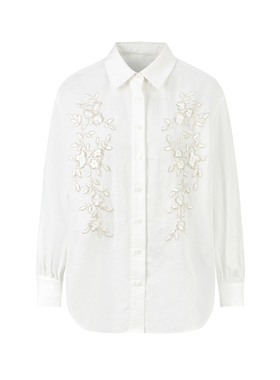 【时菲菲】商场同款春季新品宽松舒适棉麻衬衫N042A51253