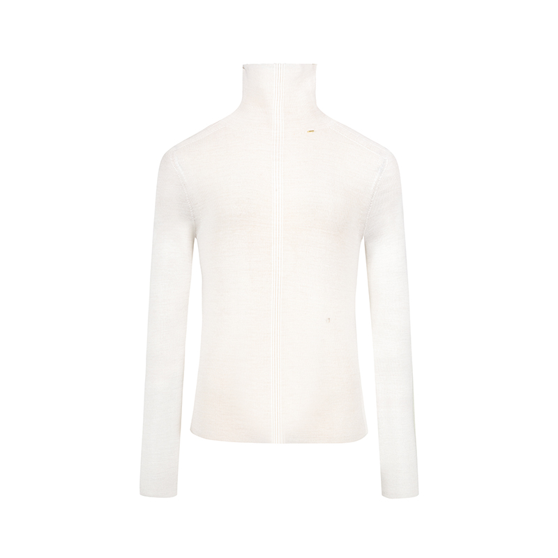 【时菲菲】商场同款无缝一体100%绵羊毛毛衣NDY10A44028