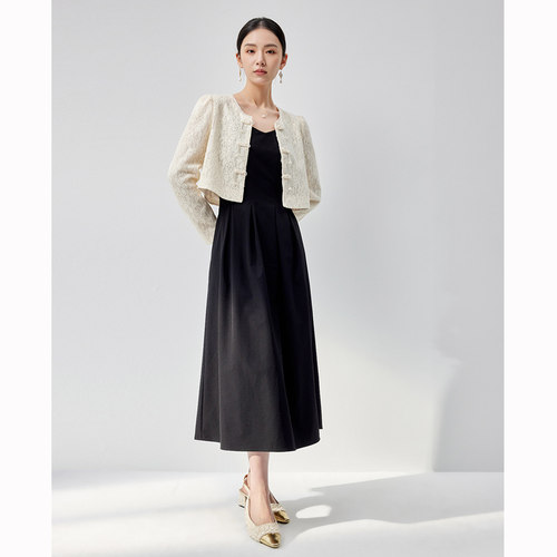 【时菲菲】商场同款春秋新品国风两件套连衣裙N198A43222