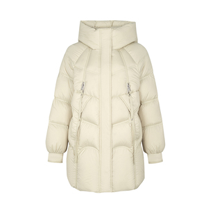 显瘦H版 新品 商场同款 连帽鹅绒服N0910B34823 时菲菲