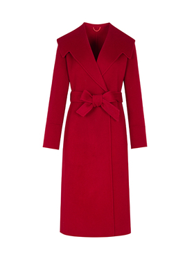 【时菲菲】商场同款冬季新品收腰长款双面呢大衣N2110A34002