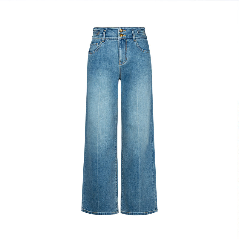 【时菲菲】商场同款春秋款高腰提臀显瘦牛仔裤N131A41029